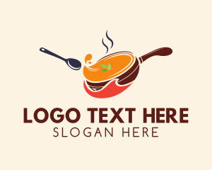Dish - Healthy Vegan Soup Restaurant logo design