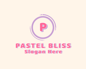 Cute Toddler Pastel Daycare logo design