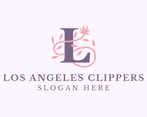 Floral Spa Letter L Logo