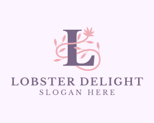 Floral Spa Letter L logo design