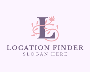 Floral Spa Letter L logo design