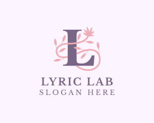 Floral Spa Letter L logo design