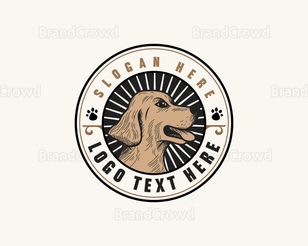 Dog Puppy Veterinary Logo