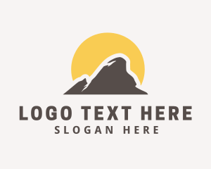 Hiker - Mountain Peak Hiking logo design