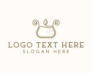 Candlelight - Wax Candle Spa logo design