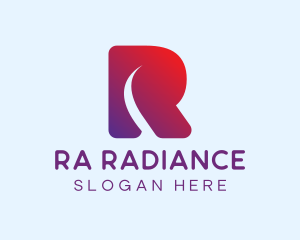 Modern Digital Letter R  logo design