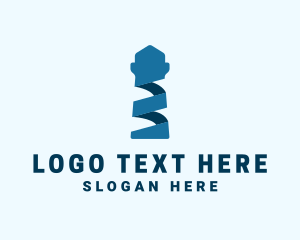 Bay - Blue Ribbon Lighthouse logo design