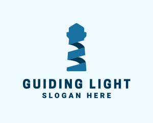 Blue Ribbon Lighthouse  logo design