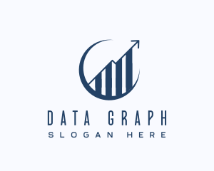 Chart Analytics Statistics logo design