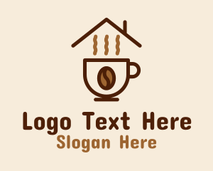 Monoline - Steamy Coffee Cup logo design