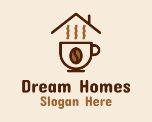 Coffee Bean - Steamy Coffee Cup logo design