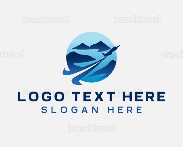 Island Airplane Travel Logo