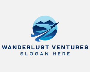 Island Airplane Travel logo design