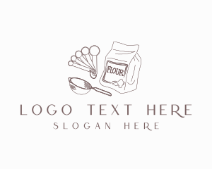 Flour Baking Utensils Logo