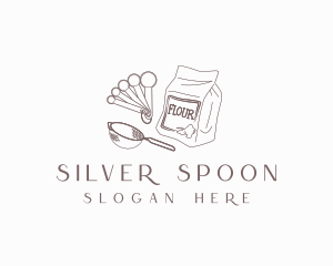 Flour Baking Utensils logo design