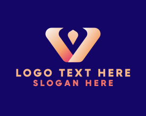 Cryptocurrency - Generic Startup Letter V logo design