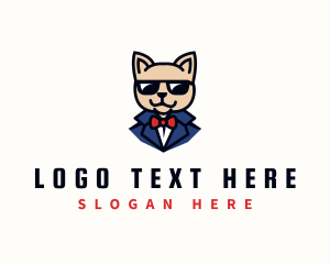 Cool - Cool Sunglass Cat logo design