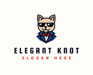 Cool Sunglass Cat logo design