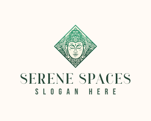 Serene - Mandala Buddha Wellness logo design