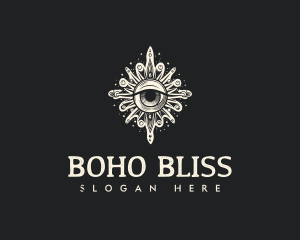 Bohemian Spiritual Eye logo design