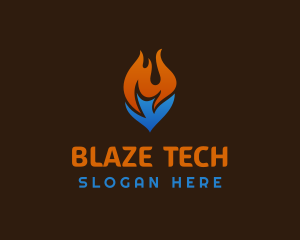 Blaze - Blaze Cooling Fuel Thermal logo design