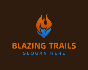 Blaze Cooling Fuel Thermal logo design