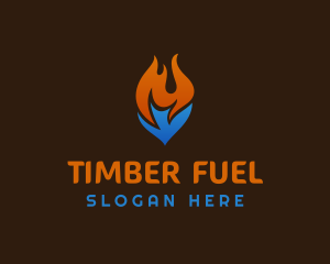 Blaze Cooling Fuel Thermal logo design