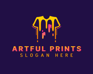 Shirt Paint Printing logo design