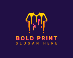 Shirt Paint Printing logo design