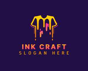 Shirt Paint Printing logo design