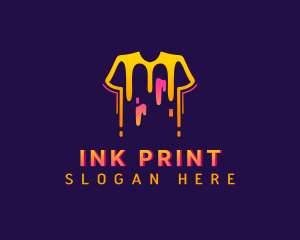 Shirt Paint Printing logo design