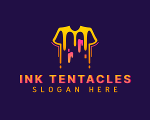 Shirt Paint Printing logo design