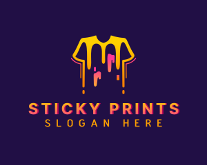 Shirt Paint Printing logo design