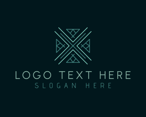 Stylized - Geometric Abstract Letter X logo design