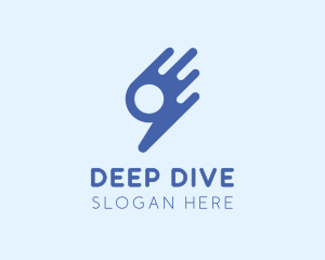 Dive - Dive Swimmer Number 9 logo design