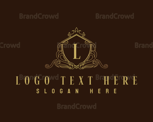 Decorative Luxury Shield Logo