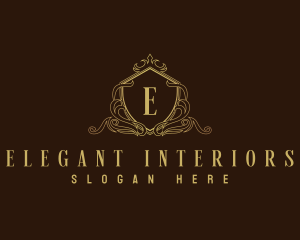 Decorative Luxury Shield logo design