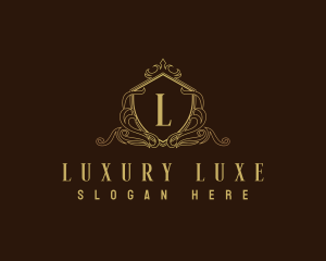 Decorative Luxury Shield logo design