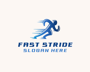 Running - Athlete Running Marathon logo design