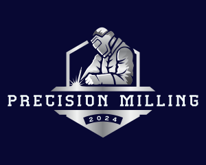 Milling - Welder Industrial Machinery logo design