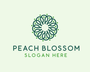 Beautiful Flower Letter P  logo design