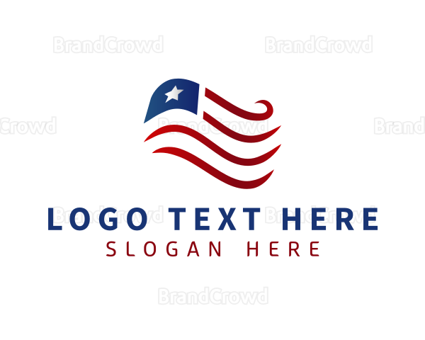 USA National Flag Logo