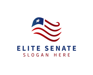 Senate - USA National Flag logo design