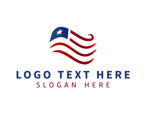 Usa - USA National Flag logo design