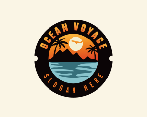 Ocean Mountain Travel logo design