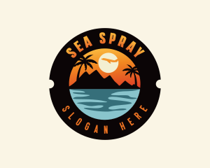 Ocean Mountain Travel logo design