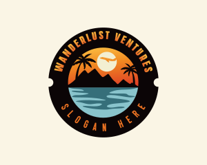 Ocean Mountain Travel logo design