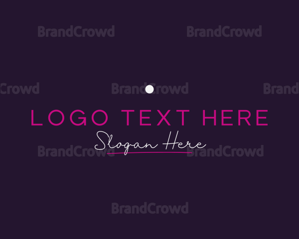 Luxurious Neon Bar Wordmark Logo