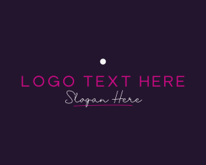 Club - Luxurious Neon Bar Wordmark logo design