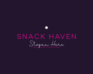 Luxurious Neon Bar Wordmark logo design